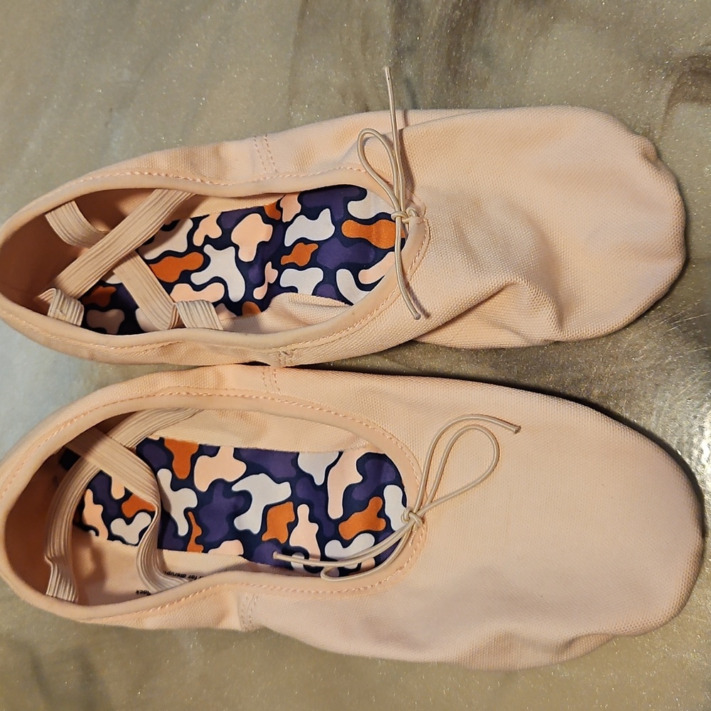 Orza Pro One Pink Canvas Ballet Dance Shoes Size 9